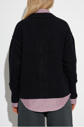 Ami Alexandre Mattiussi Wollcardigan mit Logo