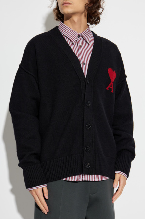 Ami Alexandre Mattiussi Wollcardigan mit Logo