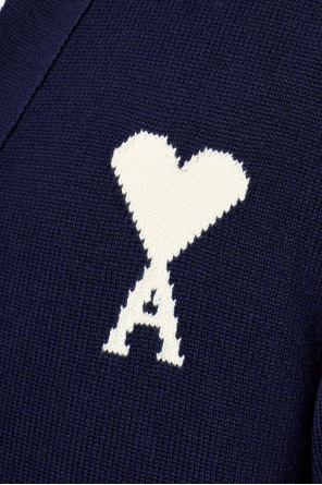 Ami Alexandre Mattiussi Cardigan with logo