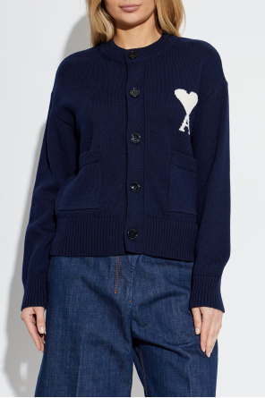 Ami Alexandre Mattiussi Cardigan with logo