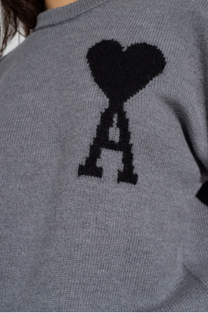 Langärmeliges T-Shirt mit aufgedruckten Logos Wool sweater