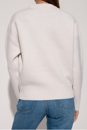 Ami Alexandre Mattiussi Wool puffer sweater with logo
