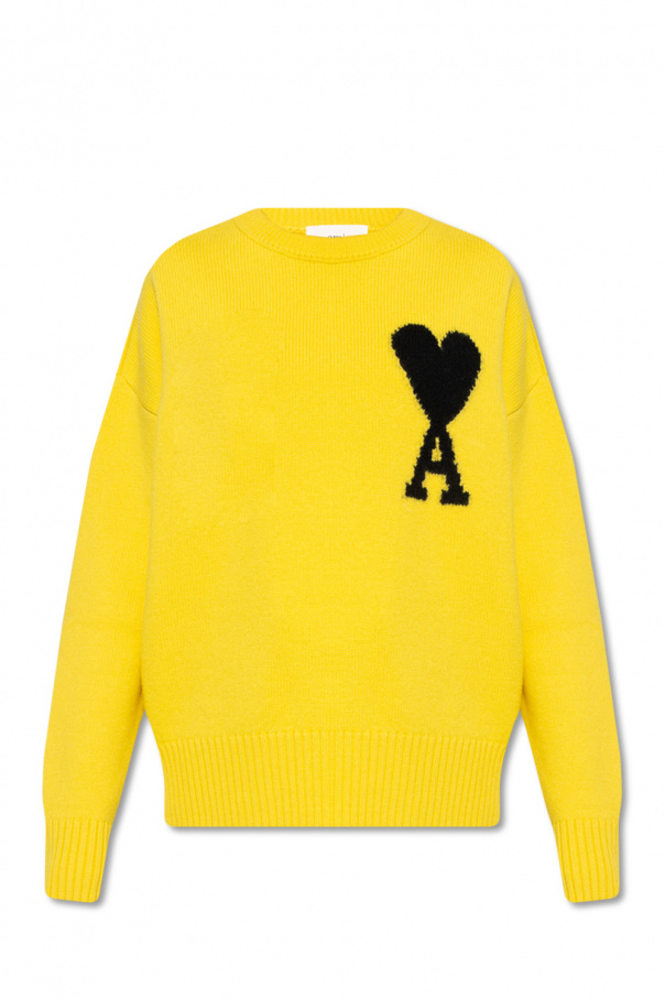 Ami Alexandre Mattiussi Monogram logo-print cropped sweatshirt