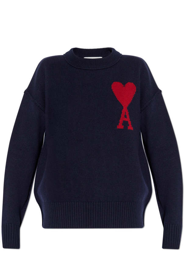 Ami Alexandre Mattiussi Wool sweater with logo