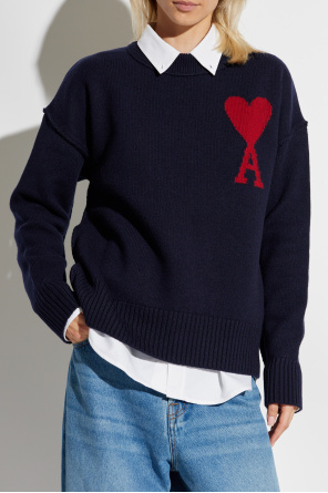 Ami Alexandre Mattiussi Wool sweater with logo