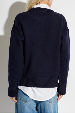 Ami Alexandre Mattiussi Wool sweater with logo