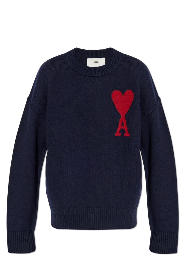 Ami Alexandre Mattiussi Wool jumper with logo