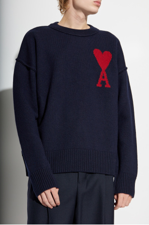 Ami Alexandre Mattiussi Wool sweater with logo