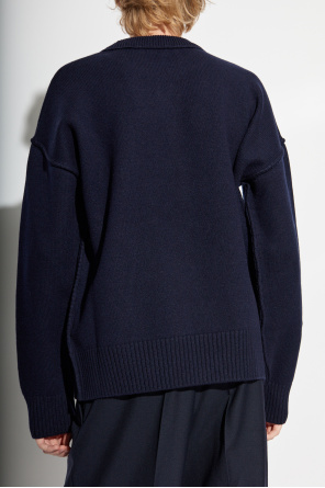 Ami Alexandre Mattiussi Wool jumper with logo