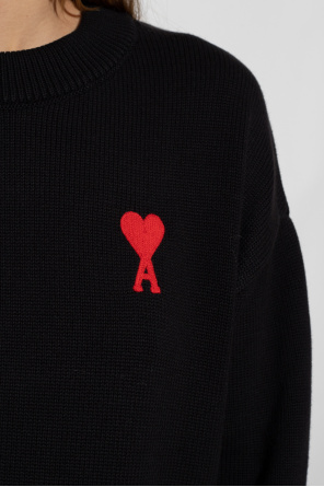 Ami Alexandre Mattiussi logo-print cotton T-shirt Rot