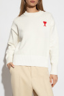 Ami Alexandre Mattiussi cream Sweater with logo