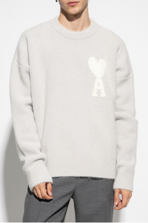 zipped-up polo shirt Sweater with logo
