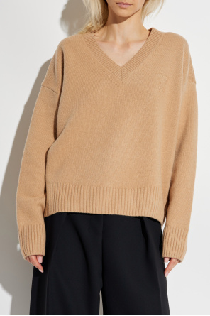 Ami Alexandre Mattiussi Wool sweater with V-neck