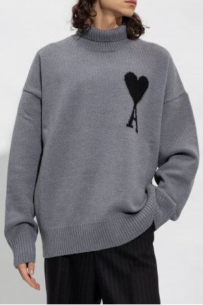 Tommy Hilfiger Junior TEEN logo-embroidered sweatshirt Turtleneck silk sweater with logo