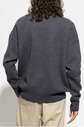 Ami Alexandre Mattiussi Turtleneck sweater Black with logo