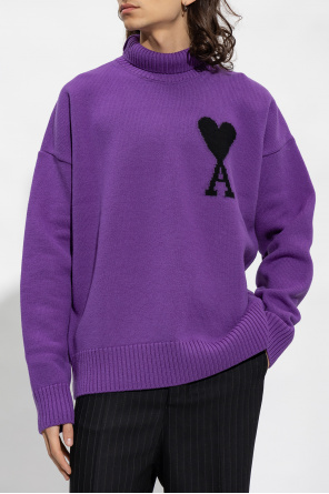 Ami Alexandre Mattiussi Turtleneck men sweater with logo