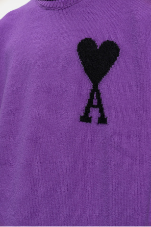 Ami Alexandre Mattiussi elephant-embroidered logo T-shirt