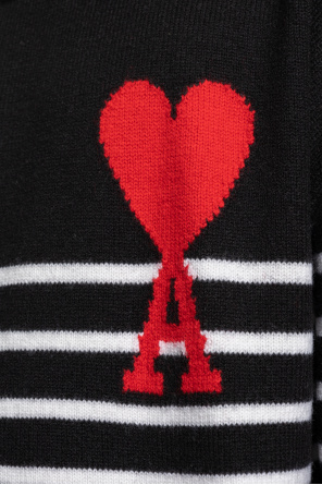 Eye-print zip-up hoodie Red Turtleneck sweater med with logo