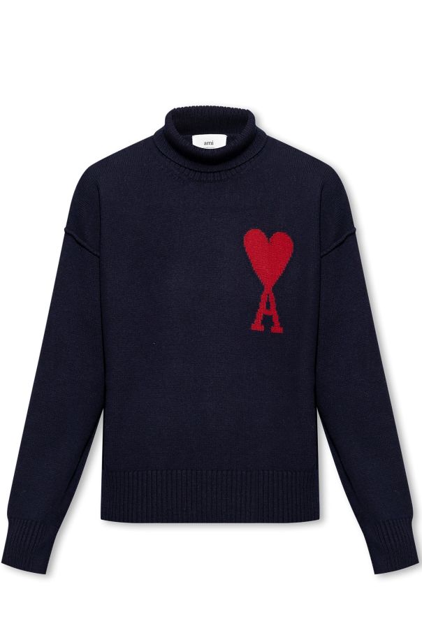 Sweatshirt Femme Stretchy Turtleneck sweater with logo