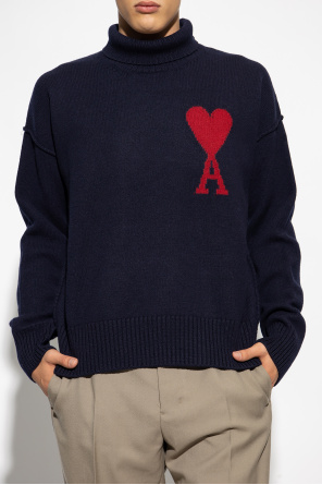Ami Alexandre Mattiussi Turtleneck sweater large with logo