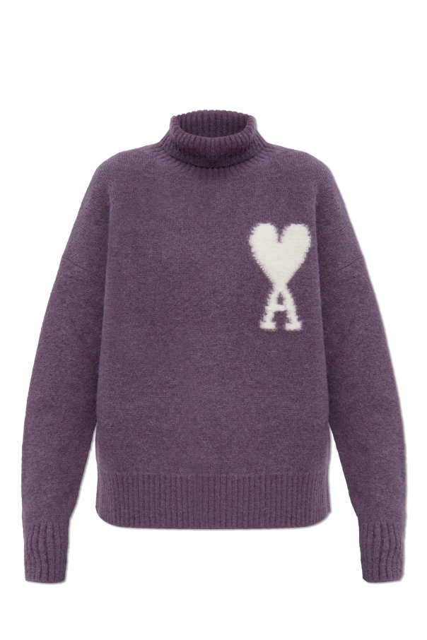 Ami Alexandre Mattiussi Wool Turtleneck with Logo