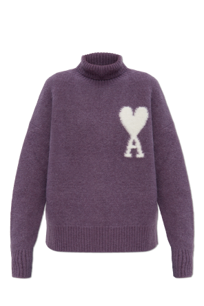 Wool turtleneck with logo od Ami Alexandre Mattiussi