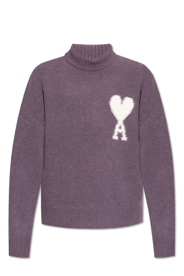 Ami Alexandre Mattiussi Wool Turtleneck with Logo