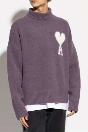 Ami Alexandre Mattiussi Wool Turtleneck with Logo