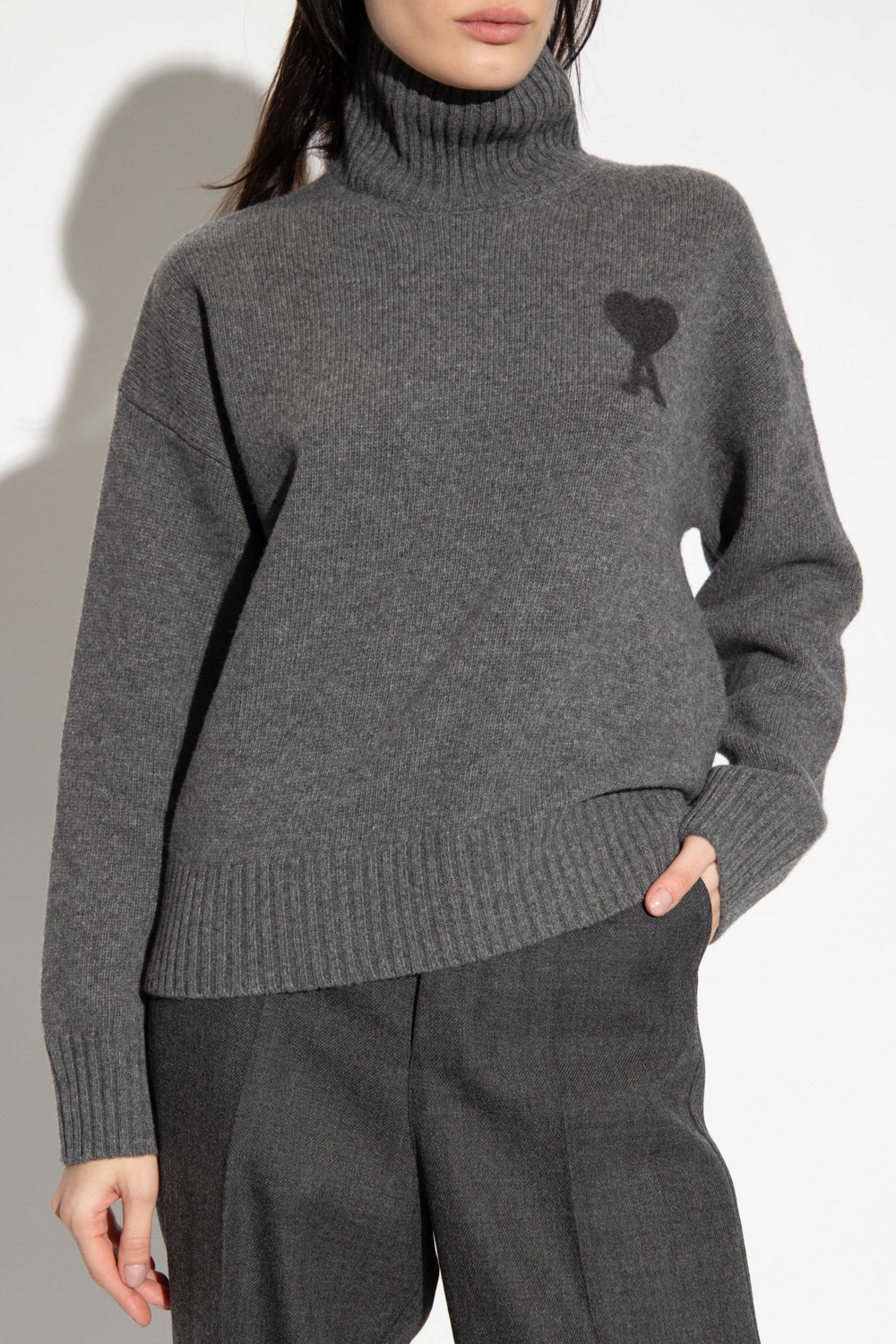 Ami Alexandre Mattiussi Turtleneck sweater with logo