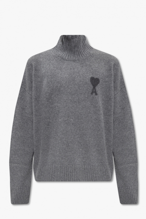 Ami Alexandre Mattiussi Turtleneck sweater sleeved with logo