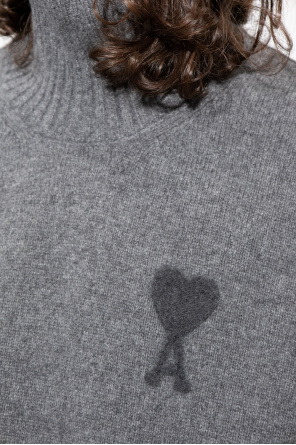 Ami Alexandre Mattiussi Comme Des Garçons Play camouflage edge heart T-shirt