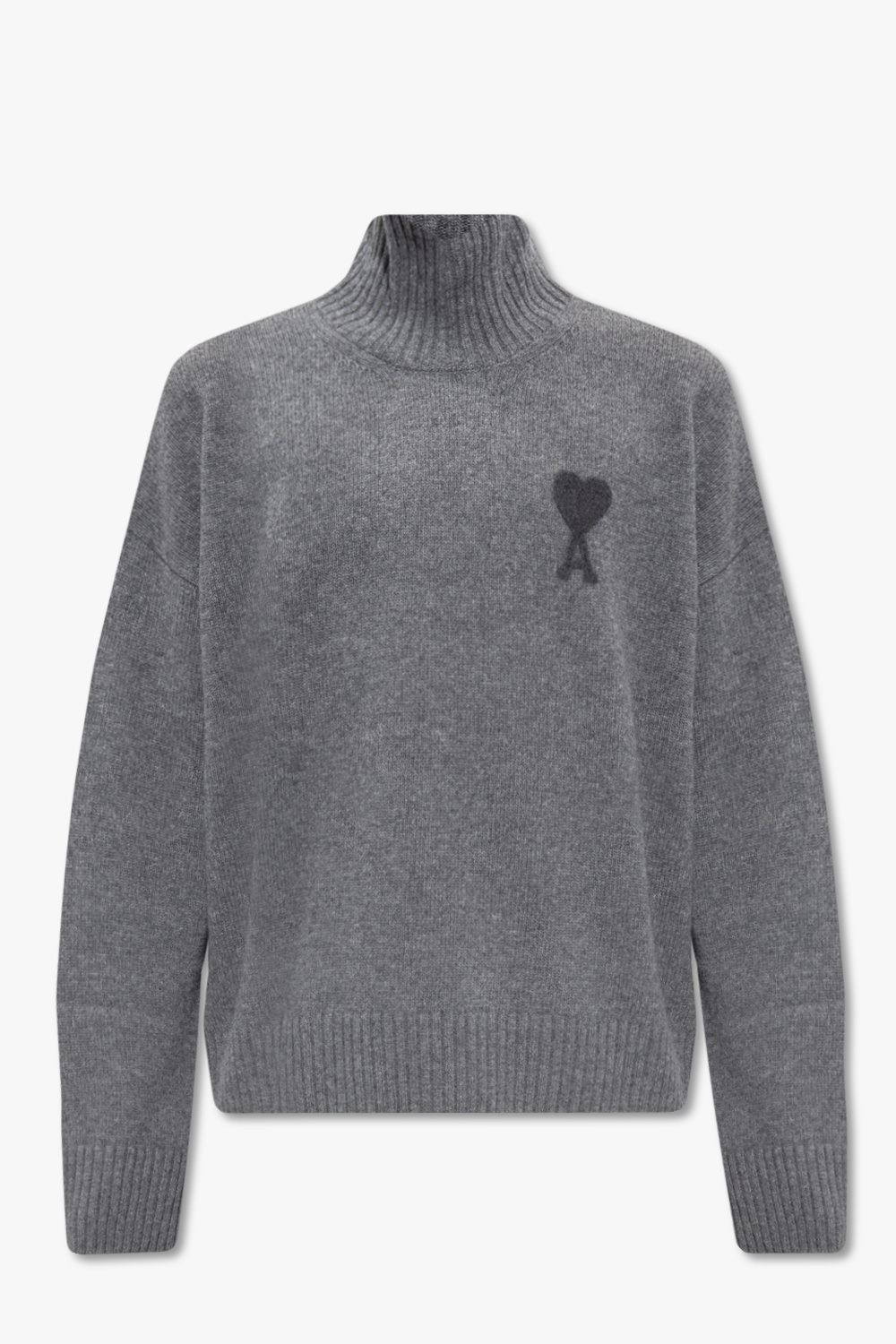 Ami Alexandre Mattiussi Turtleneck sweater sleeved with logo