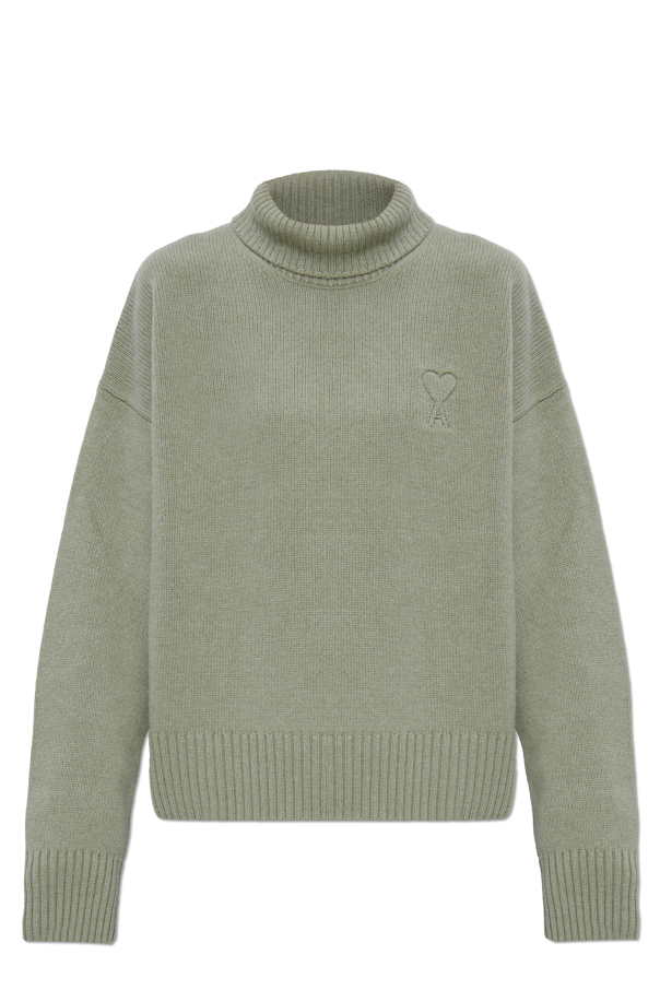 Ami Alexandre Mattiussi Wool Turtleneck with Logo