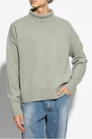 Ami Alexandre Mattiussi Wool Turtleneck with Logo