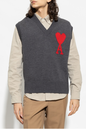 Ami Alexandre Mattiussi Wool vest with logo