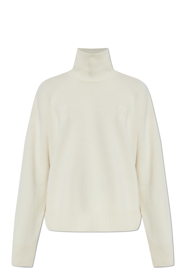 Wool turtleneck with logo od Ami Alexandre Mattiussi
