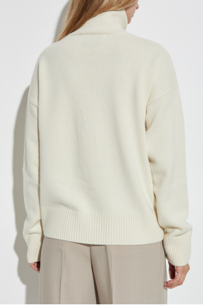 Ami Alexandre Mattiussi Suéter de lã de gola alta com logotipo