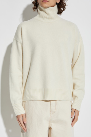 Ami Alexandre Mattiussi Suéter de lã de gola alta com logotipo