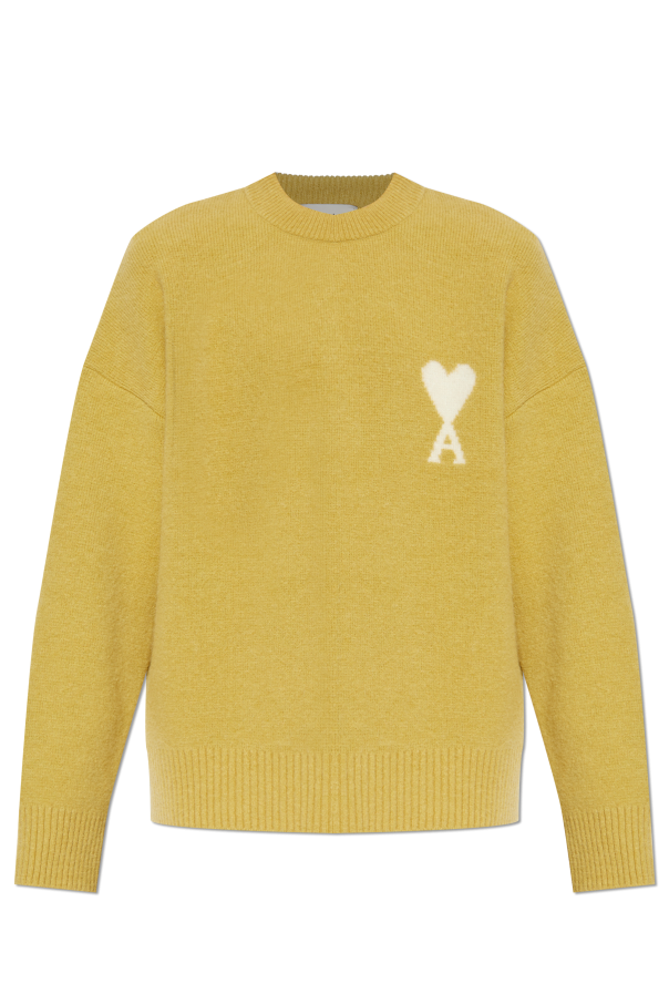 Wool sweater with logo od Ami Alexandre Mattiussi