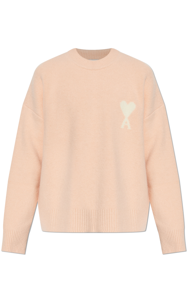 Wool sweater with logo od Ami Alexandre Mattiussi