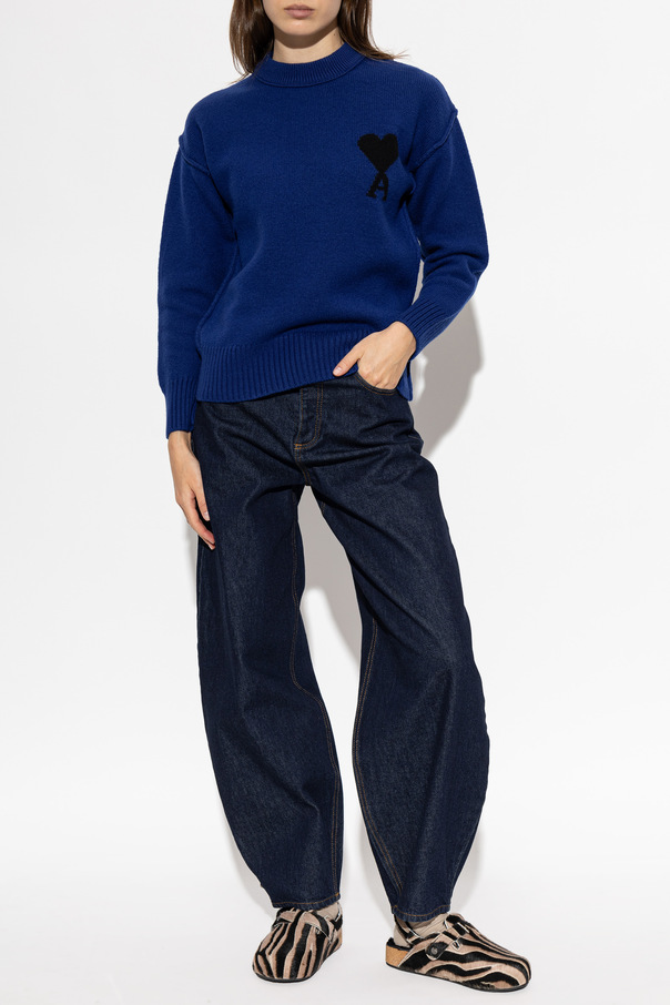 Ami Alexandre Mattiussi Wool sweater with logo