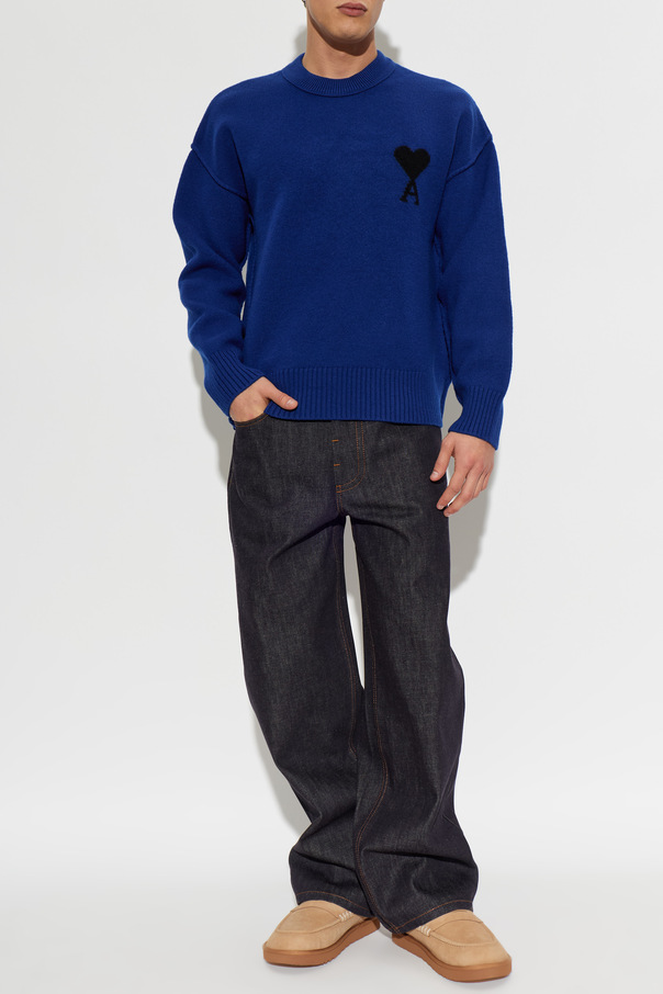 Ami Alexandre Mattiussi Wollpullover mit Logo