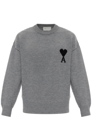 Wollpullover mit Logo