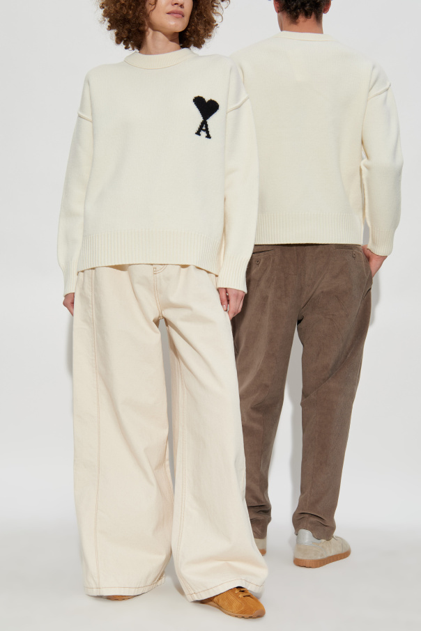 Ami Alexandre Mattiussi Wool sweater with logo