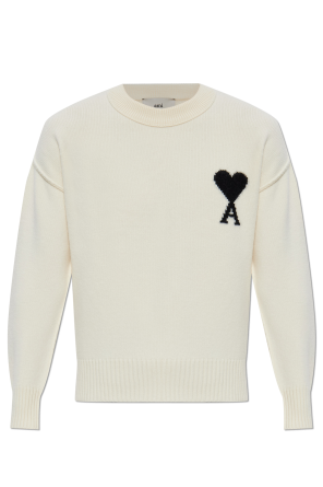 Wool sweater with logo