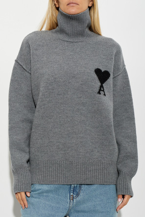 Ami Alexandre Mattiussi Wool turtleneck with logo