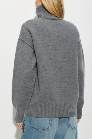 Ami Alexandre Mattiussi Wool turtleneck with logo