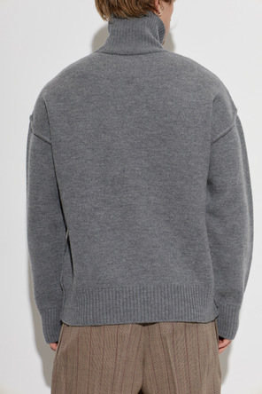 Ami Alexandre Mattiussi Wool turtleneck with logo