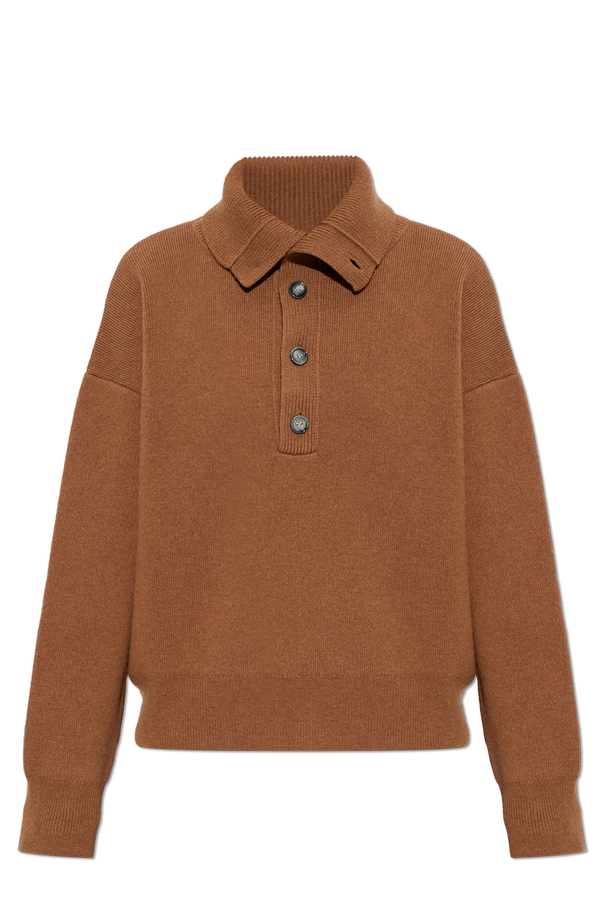 Ami Alexandre Mattiussi Wool turtleneck sweater with sewn-in logo