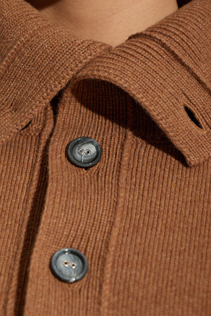 Ami Alexandre Mattiussi Wool turtleneck sweater with sewn-in logo